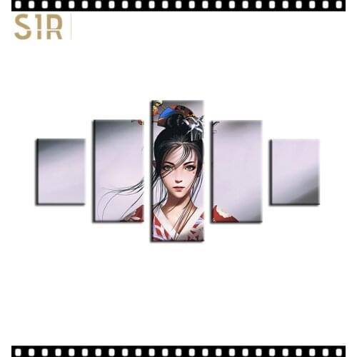 Anime Movie Posters Wall Art 5 Pieces Canvas Painting Poster Pictures Home Decor Living Room HD Printed Poster Wall Painting