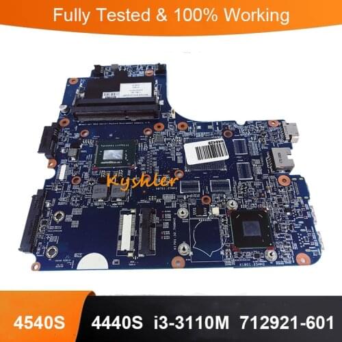 712921-001 712921-501 712921-601 UMA i3-3110M CPU For HP ProBook 4440s 4540s NoteBook Laptop Motherboard Mainboard