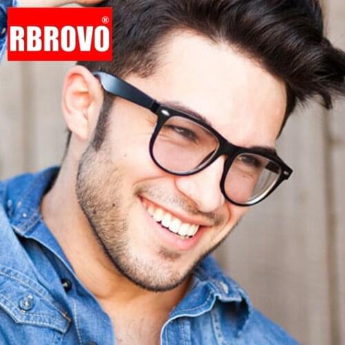 RBROVO Square Retro Glasses Frame Men Luxury Brand Glasses Men Vintage Eyeglasses for Women Mirror Lentes De Lectura Mujer