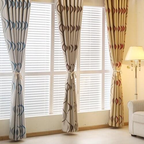 LISM Luxury Wavy Striped Curtains for Bedroom Window Living Room Thick Blackout Curtain Modern Kitchen Drapes Home Decoration