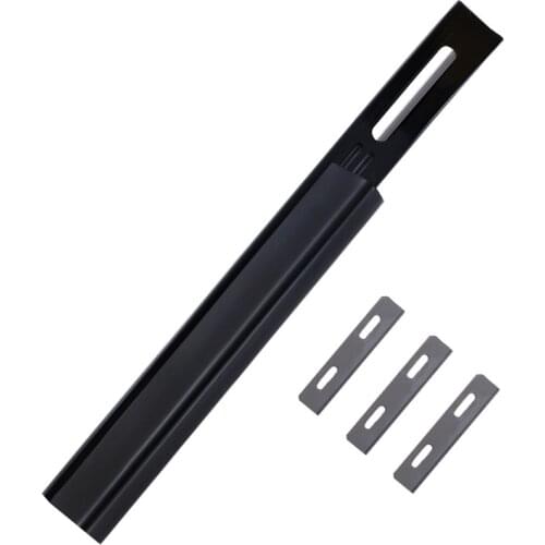 Steel Modern Safety Beveler Skiver Thinning Leather Craft Blade Knife DIY Seams Tool for Home Handmade Accessories+3 Blades