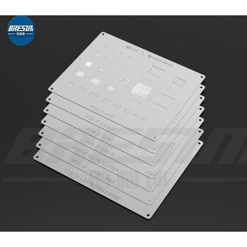 2UUL UNION REPAIR BGA Reballing Stencil For iPhone 6/6p 6S/6SP 7/7P 8/8P/X XS/XR/XS MAX 11/PRO/ MAX 12/PRO/MAX/MINI