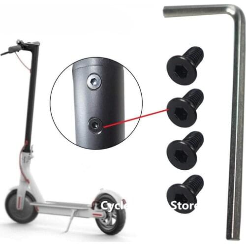Electric Scooter Forehead Head Faucet Screw with Hex Handle for Xiaomi Mijia M365 M185 Electric Scooter Screw Set Accessories