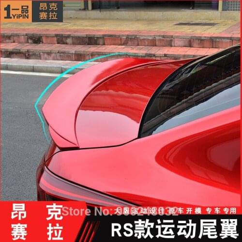 For Mazda 3 Axela 2014-2020 ABS High-quality rear spoiler Wing Trunk Lip Boot Cover Car Styling