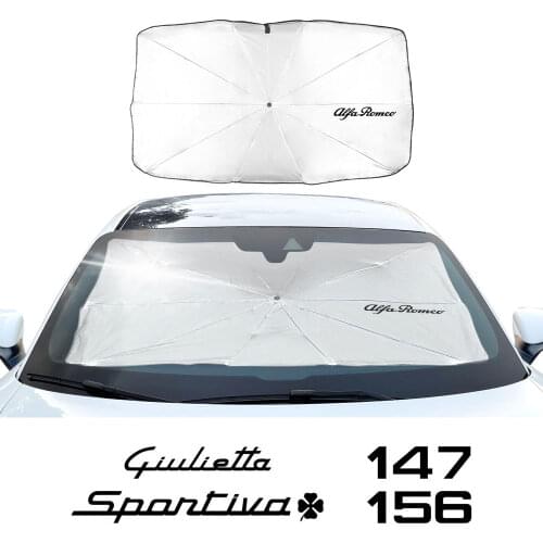 Car Windshield Sunshade Parasol Cover Sun Shade Protector For Alfa Romeo 159 147 Giulietta Stelvio 4C MITO 156 Giulia Sportiva