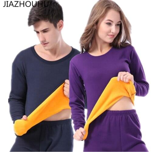 Winter Velvet Thick Thermal Underwear For Men Women Warm Layered Clothing Pajamas Set Thermal Set Skin Female Long Johns Hot-Dry