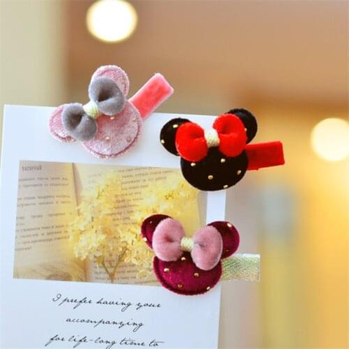 10pcs/Lot Cartoon Cute Mouse Head Hair Clip Children Hair Bows Clip for Girls Hairpin Princess Kids Barrettes Hair Accessories