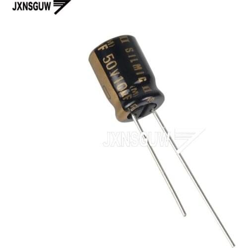 10PCS Original ELNA RFS SILMIC II 50V10UF 8X11.5MM Silk fiber audio electrolytic capacitor SILMICII 10UF 50V 85 degrees 10uf/50v