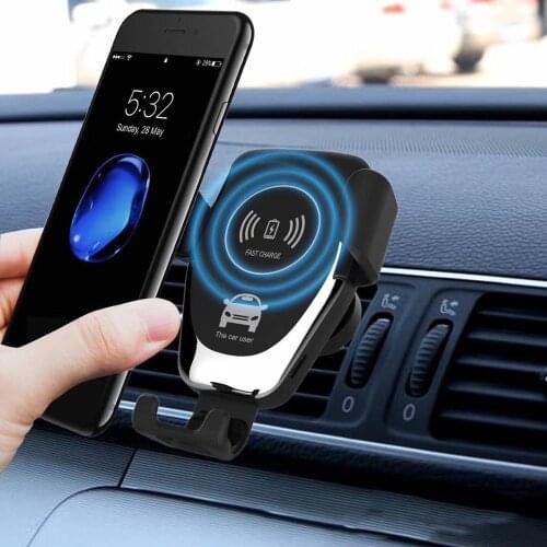 10W Car Fast Wireless Charger For iPhone 8 Plus XR XS Max X Qi Fast Wireless Car Charger For Samsung Galaxy S10 Plus S10