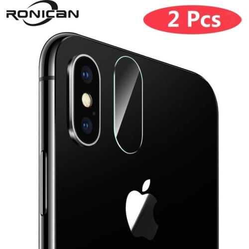 2 Pcs Camera Len film screen protector Protective 8plus 7plus XR For iPhone X 8 7 plus XS MAX protector clean mobile phone glass