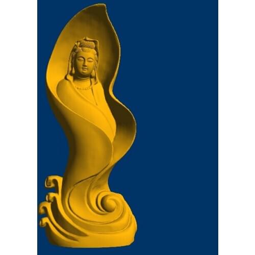 3D model relief/computer sculpture STL file format Goddess Of Mercy_4