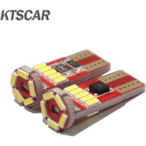 4pcs T10 194 168 Canbus 15 Led W5W 4014 SMD 12v Car Light Exterior Side Marker Parking Eyelid Lights Interior Lighting Lamp Bulb