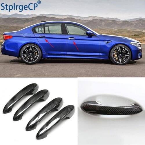 For BMW M5 2018 2019 2020 Accessories 100% real carbon fiber Auto outer door handle cover