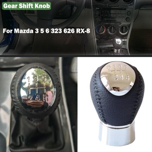 Car Styling Accessories 5/6 Speed Gear Shift Knob Lever Stick HandBall for MAZDA 3 BK 2003-2008