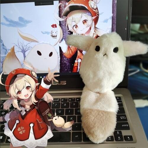 Anime Plush Pendant Game Genshin Impact Klee Pet Dodoco Cosplay Accessories Halloween Prop Dolls Kids Toy Xmas Gift Keychain