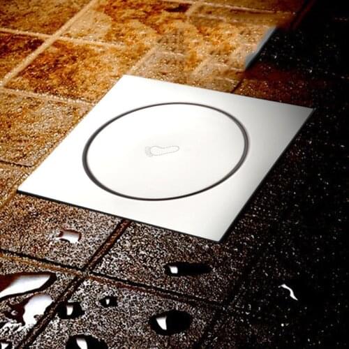 Stainless Steel Bouncing Floor Drain Sewer Anti-blocking Filter Shower Floor Cover Metal Deodorant Pedal Bathroom Accesories