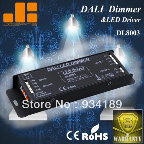 Free Shipping Constant Voltage DALI DIMMER & LED DRIVER W/ TOUCH DIM FUNCTION 3 Channels Single Output DC12-24V