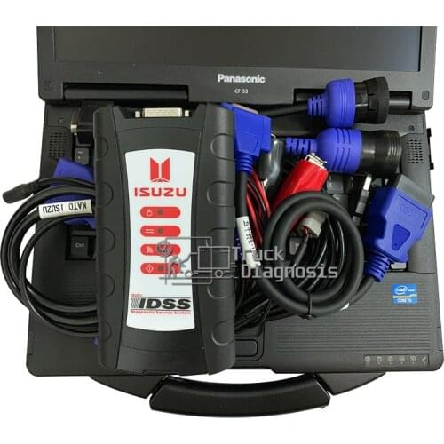 CF53 laptop diagnostic Tool for ISUZU IDSS Diesel engine truck diagnostic scanner for for isuzu g-idss e-idss III truck excavato