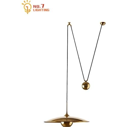 Post Modern Designer Adjustable Pulley Flying Saucer Pendant Lights Home Decor Studio Window Restaurant Model/dining Room Study