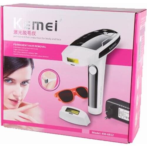 KEMEI Permanent Laser Hair Removal Epilator Painless Lady Photon Threading Pulsed Light Device Women Full Body Face Depilation
