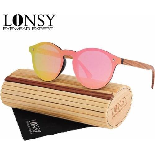 Fashion Bamboo Polarized Sunglasses Women Brand Designer UV400 Mirror Lenses Wood Sun glasses For Men Oculos de sol masculino