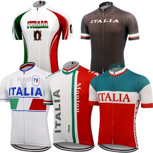 ITALIA Team National Cycling Jerseys 2020 Short Sleeve Mens Cycling Clothing go pro Bicycle Clothes MTB Ropa ciclismo hombre