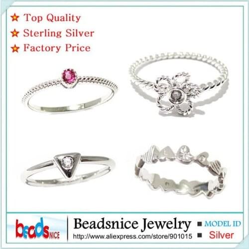 Beadsnice stacking rings silver mix midi rings sets 925 silver rings unique design first knuckle rings