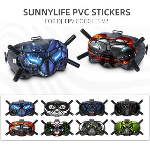 PVC Stickers Decal Skin For DJI FPV Goggles For VR Parts Glass For DJI FPV Goggles Drone Accessories