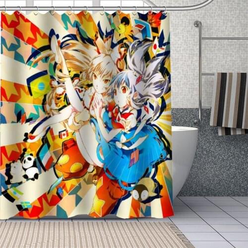 New Custom Japanese Anime Kamishirasawa Keine Curtains Polyester Bathroom Waterproof Shower Curtain With Plastic Hooks More Size