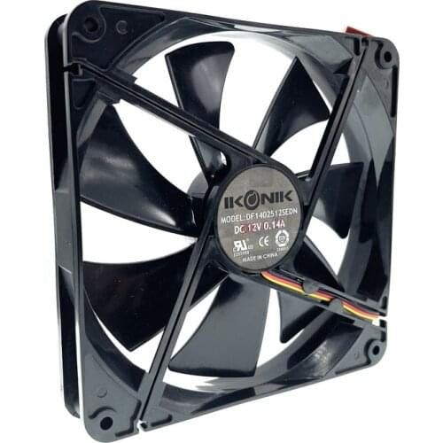 New 140mm 14cm Mute Quiet Computer Cooling Fan,140X140X25mm Sleeve Bearing 12V 1100RPM 3Pin 3-Wire PC Case Cooler