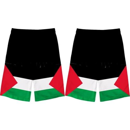 PALESTINE youth free custom made name number palaestina beach shorts PLE nation flag tate palestina college print photo shorts
