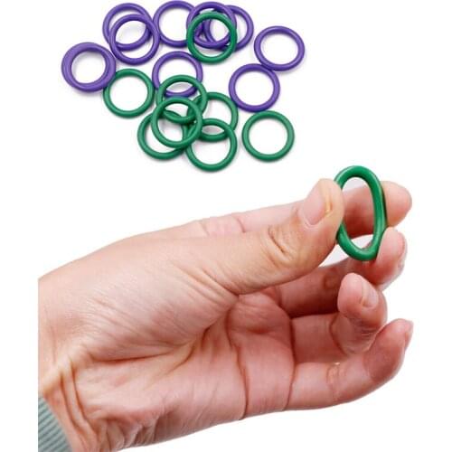 Suleve Air Conditioning Rubber Washer Assortment for R22 R134a Green/Purple Standard Parts 270pc Seal O-ring Gaskets Sets