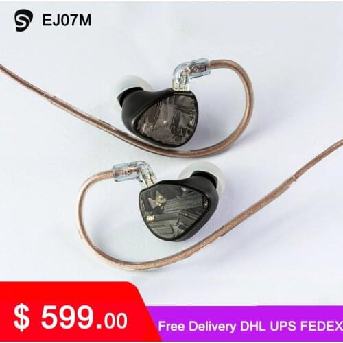 Shuoer EJ07M | 10mm dynamic electrostatic BA driver hybrid IEM headphones with OCC copper 4.4mm balanced 3.5mm single ended cabl