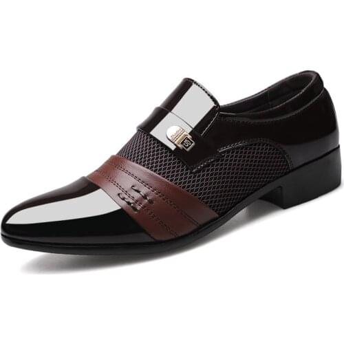 Fashion Slip On Men Dress Shoes Men Oxfords Fashion Business Dress Men Shoes New Classic Leather MenS Suits Shoes