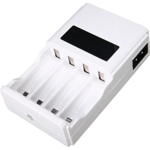 Smart LCD Fast Charger for AA AAA NIMH NICD Rechargeable Battery High Quality Batteries Charging Socket with Voltage Monitor