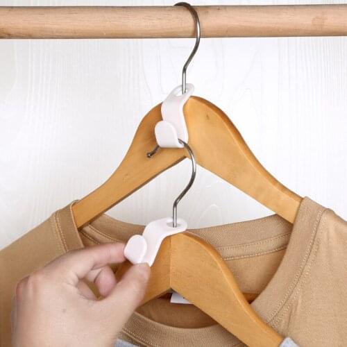 Clothing Wardrobe Storage Hangers Hook Multi-function Hanger Hook Coat Hook Plastic Closet Stack Hanger Rack Storage Organizer