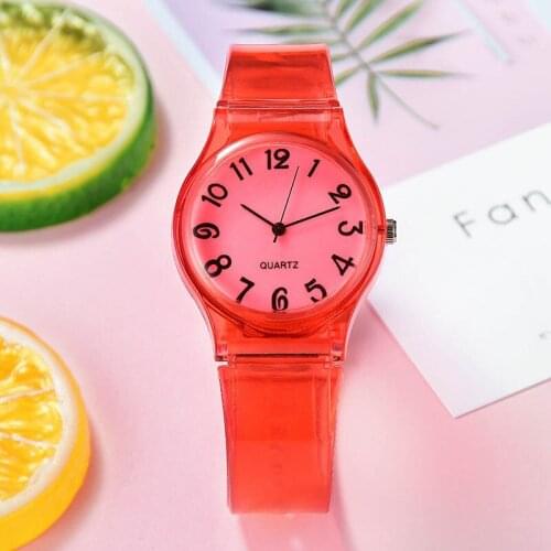 Newly Women Quartz Watches Candy Color Round Dial with Silicone Strap Reloj Mujer Marcas Famosas Gifts Bulk Items Wholesale