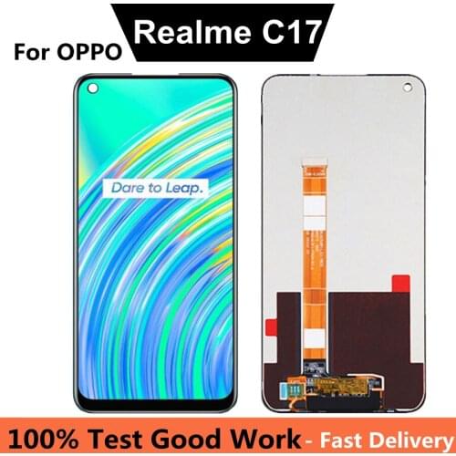6.5'' IPS For Realme C17 LCD Display Touch Screen Digitizer Assembly Sensor For Oppo Realme C17 RMX2101 LCD
