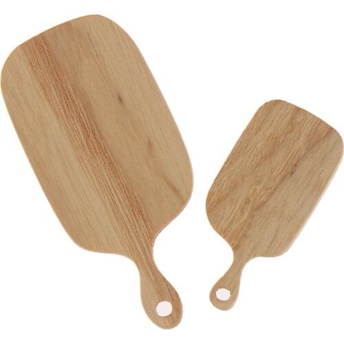 1:12 Miniature Dollhouse Sticky Board Knife Chopping Block Set Ins Style Mini Wooden Board Dollhouse Kitchen Accessories