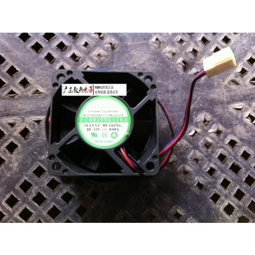 EverCool EC6025SL12SA DC 12V 0.08A 60x60x25mm 3-Wire Server Cooling Fan