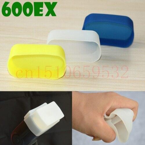 3pcs A1 Silicon flexible Flash Bounce Diffuser Softbox White+Yellow+Blue for 600EX YN-600EX