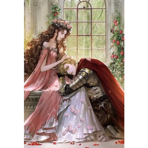 5D DIY Diamond Painting Cartoon Anime Character Princess Prince Rhinestone Embroidery Handmade Products Home Decoration Poster