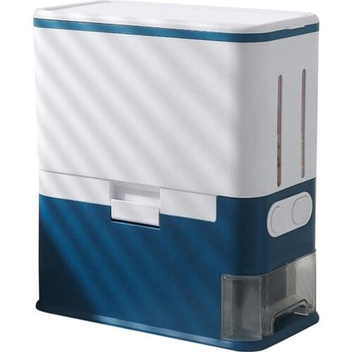 Automatic Cereal Rice Dispenser Storage Box Grain Food Rice Bucket Container