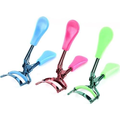 Makeup Eyelash Curler Beauty Tools Lady Women Lash Nature Curl Style Cute Eyelash Handle Curl Eye Lash Curler Black