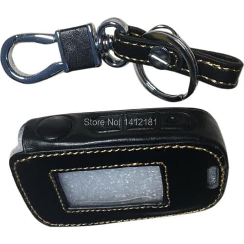 Genuine Leather Key Case for Starline A92 A94 A95 V62 A62 A64 V64 Car Alarm LCD Remote Control Keychain Transmitter Cover Bag