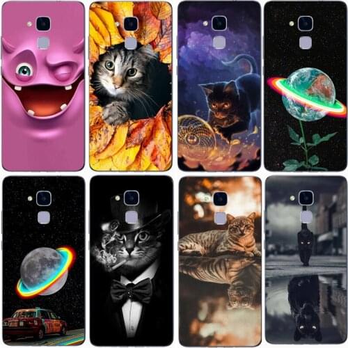 Fashion Soft silicone TPU Back Cover For Huawei Honor 7 Lite for Huawei GT3 Phone Funda Case For Honor 5C Cute Cartoon Case