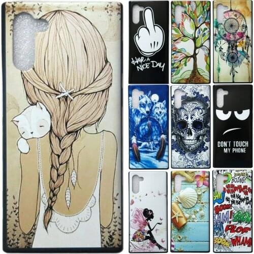 Don't Touch My Phone Nice Day Dream Catcher Angel Skull Wolf Haha Tree Seashell TPU Back Case for Samsung Galaxy A80 A90 (6.7")