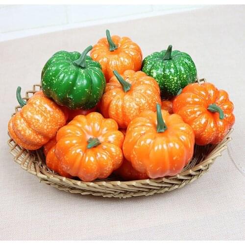 8.5cm Fake Vegetable Simulation Halloween Artificial Pumpkin Diy Craft Home Birthday Party Wedding Decoration DIY Crafts