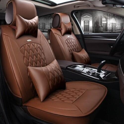 Leather car seat cover for auto peugeot 308 nissan subaru xv hyundai getz opel vectra jeep renegade car accessories car styling