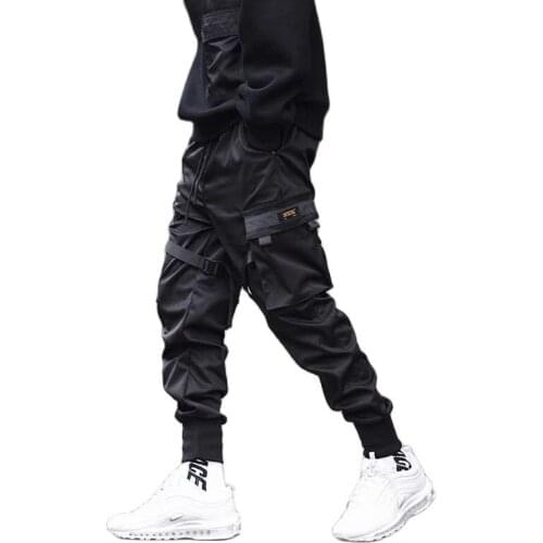 Joggers Men Black Tactical Techwear Pants